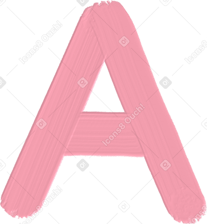 pink letter a PNG、SVG