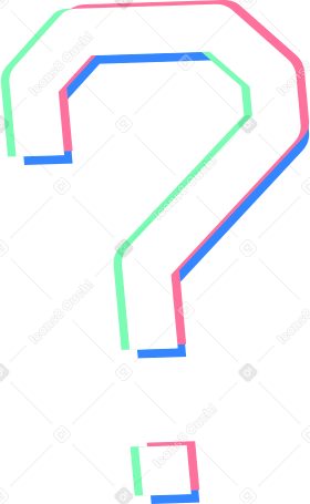 여러 가지 빛깔의 물음표 PNG, SVG