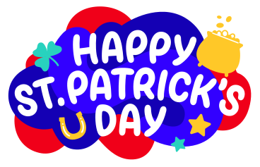 Happy St.Patrick's day lettering PNG, SVG