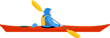 kayaker PNG, SVG
