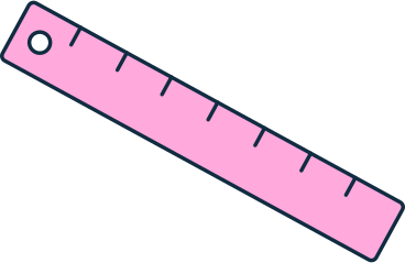 pink ruler PNG, SVG