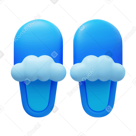 3D slippers в PNG, SVG