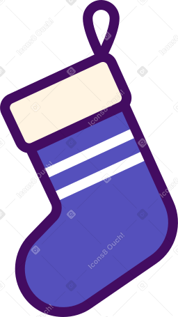 calcetín navideño PNG, SVG