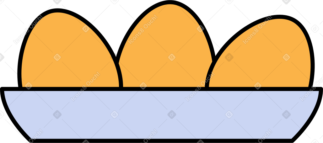 eggs in a bowl Illustration in PNG, SVG