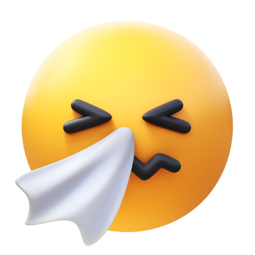 sneezing face PNG, SVG