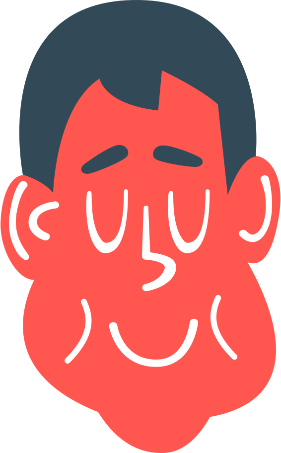 Boy's head Illustration in PNG, SVG