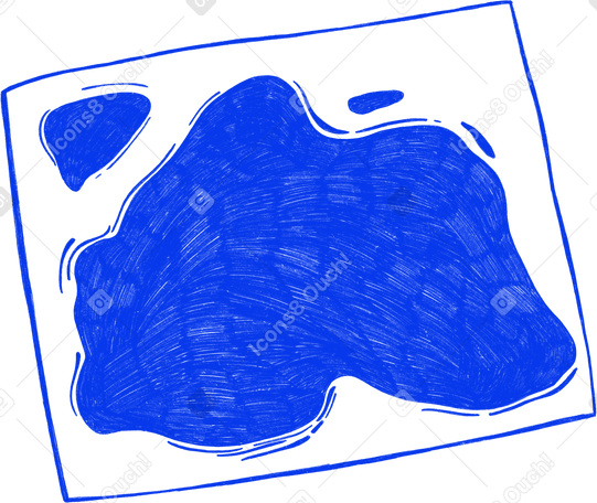 blue terrain map Illustration in PNG, SVG