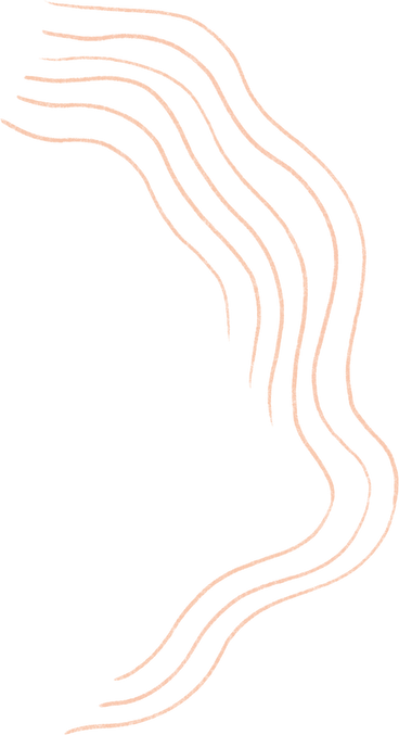 Six wavy uneven lines PNG, SVG