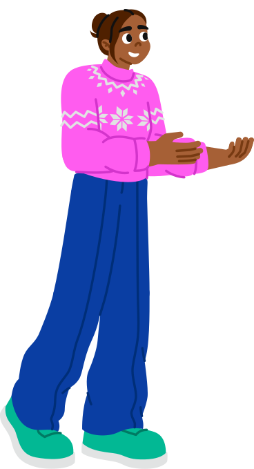 young woman holding something PNG, SVG