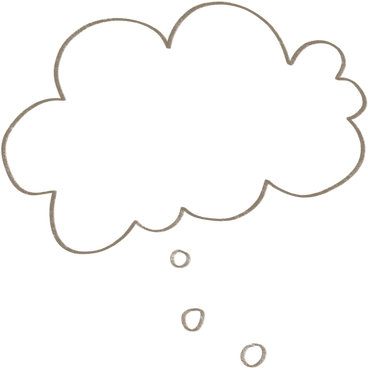 cloud thinking bubble PNG, SVG