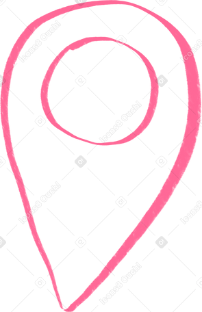 pink gps sign Illustration in PNG, SVG