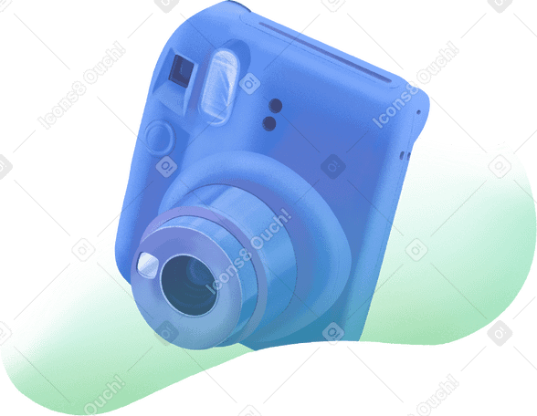 blue instax mini camera PNG, SVG