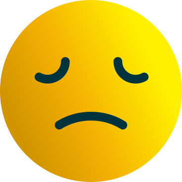 depressed emoji PNG, SVG