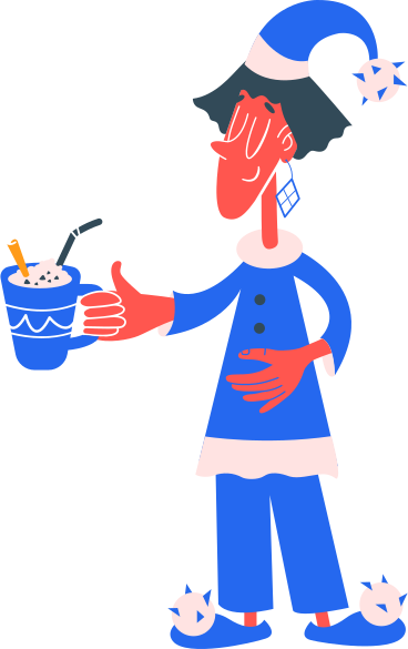 Woman in pajamas PNG, SVG