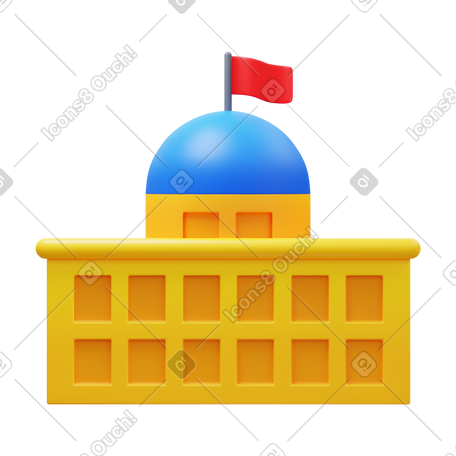 3D parliament PNG, SVG