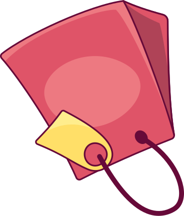 Package with a label в PNG, SVG