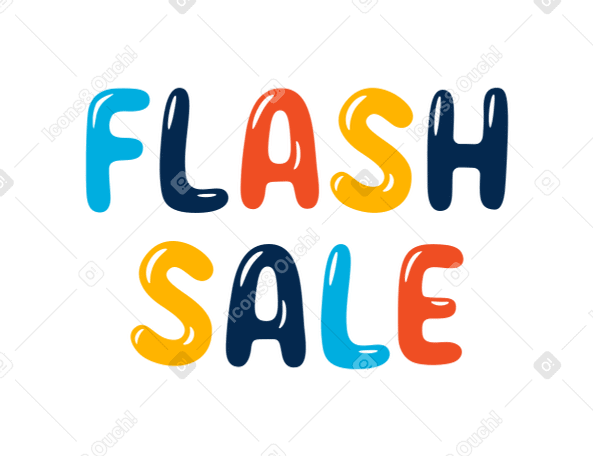 flash sale Illustration in PNG, SVG