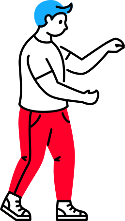 man in short sleeve t-shirt Illustration in PNG, SVG