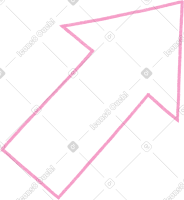 Big pink arrow PNG, SVG