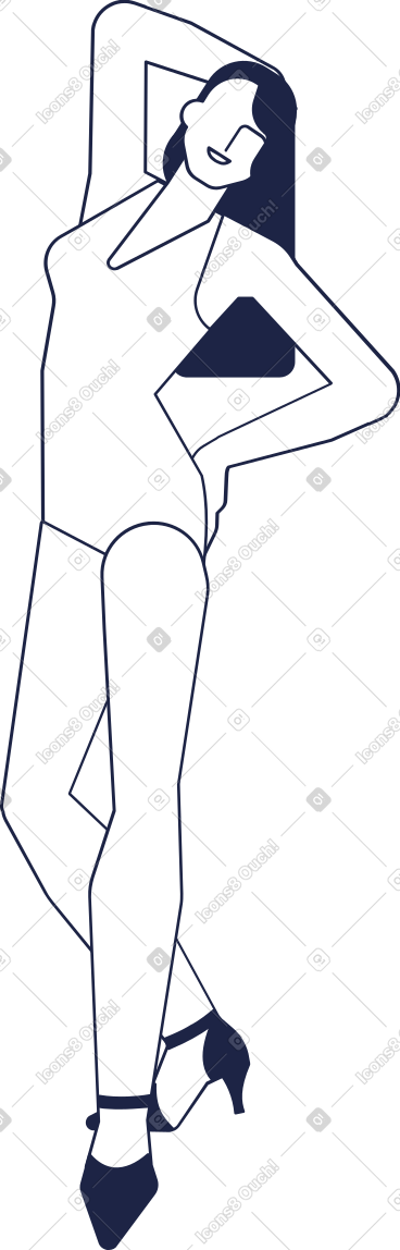 泳装的女孩 PNG, SVG