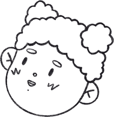 smiling girl with curly hair PNG, SVG