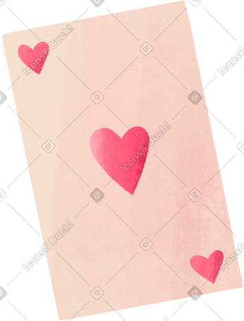 playing card of hearts PNG, SVG