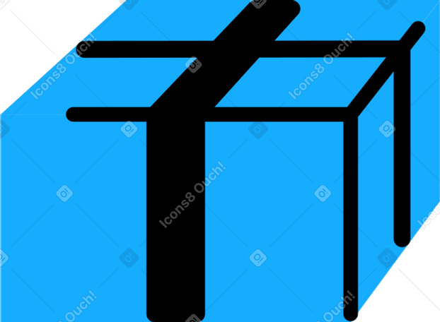 blue present box Illustration in PNG, SVG