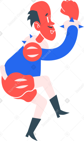 man jumping Illustration in PNG, SVG