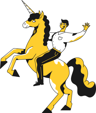 man riding a unicorn PNG, SVG