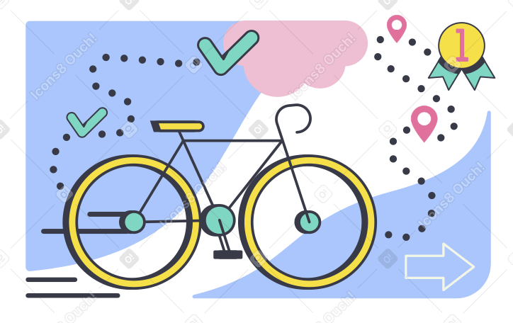 Велогонка в PNG, SVG