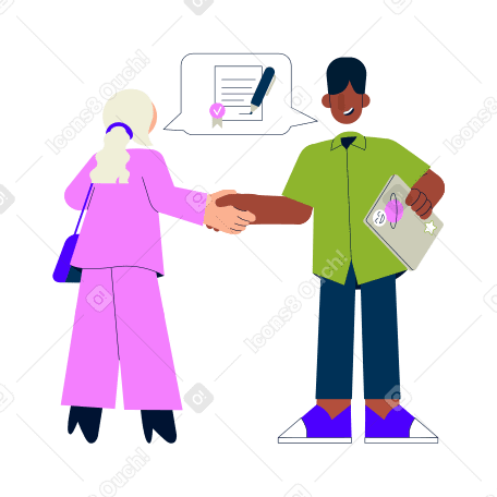 Business negotiations and making a deal PNG, SVG