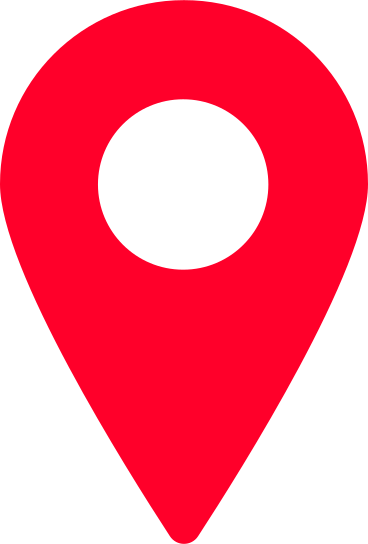 red geolocation sign PNG, SVG