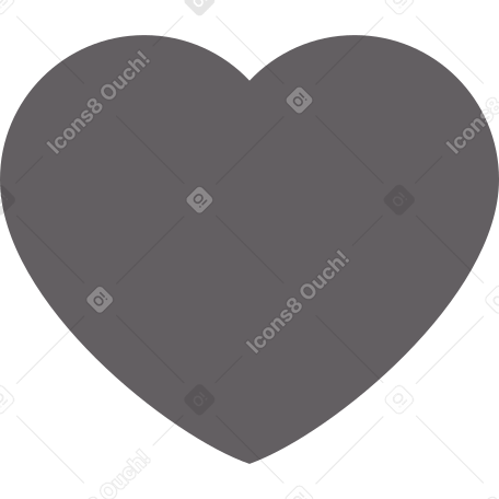 heart grey Illustration in PNG, SVG