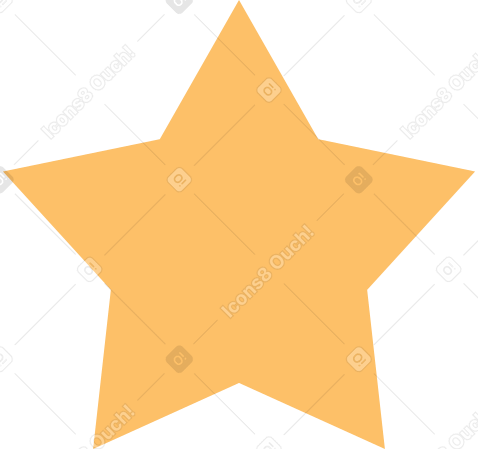 orange star PNG、SVG
