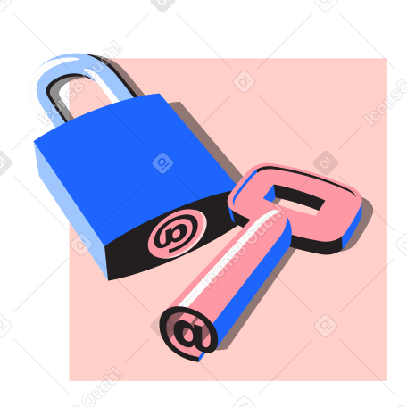 Proteção de correio, chave e cadeado  PNG, SVG