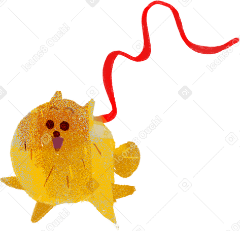 doggy Illustration in PNG, SVG