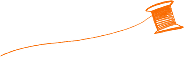 orange skein of thread PNG, SVG