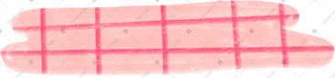 Horizontal pink shape with plaid pattern PNG, SVG