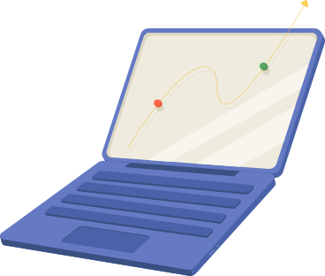 laptop with analytics PNG, SVG