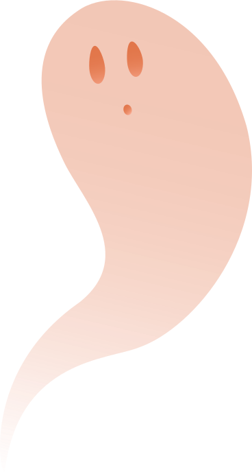 little orange ghost PNG、SVG