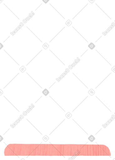 Transparent flask with a pink bottom PNG, SVG