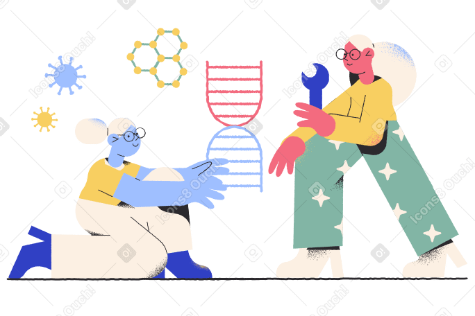 Creating DNA Illustration in PNG, SVG