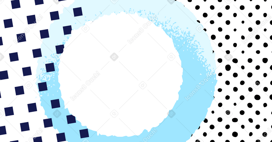 Abstract background in blue tones with geometric objects PNG, SVG