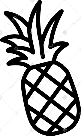 pineapple small PNG, SVG