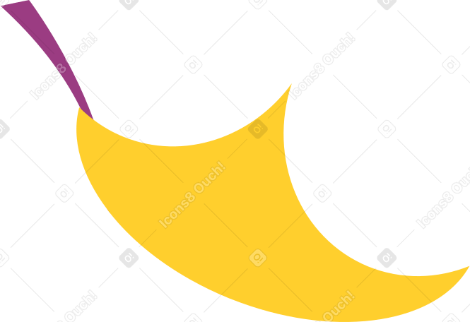 Желтый лист в PNG, SVG