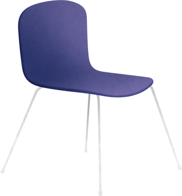 chair with purple seat side PNG, SVG