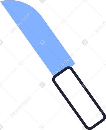blue knife Illustration in PNG, SVG
