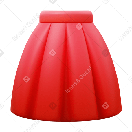 3D skirt PNG, SVG