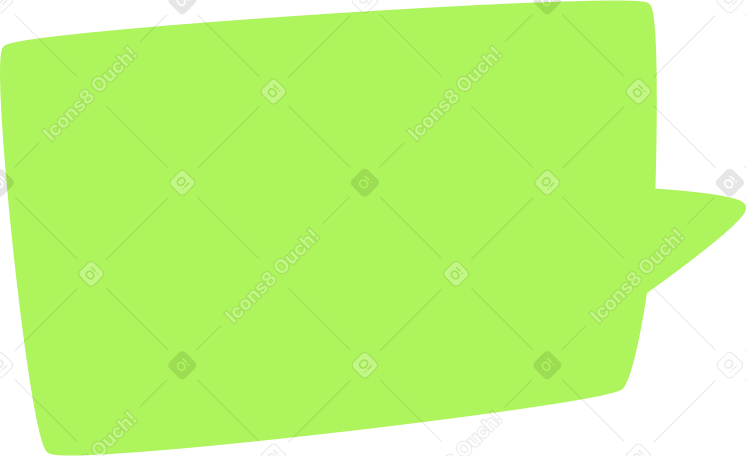 green speech bubble Illustration in PNG, SVG
