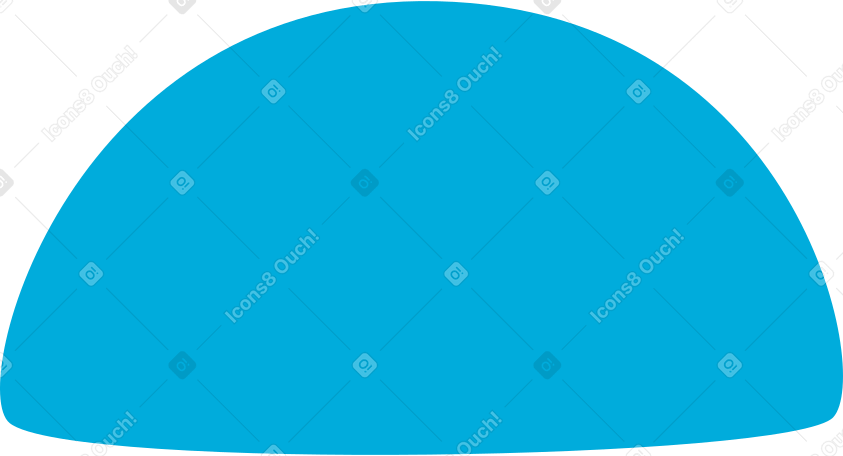semicircle Illustration in PNG, SVG